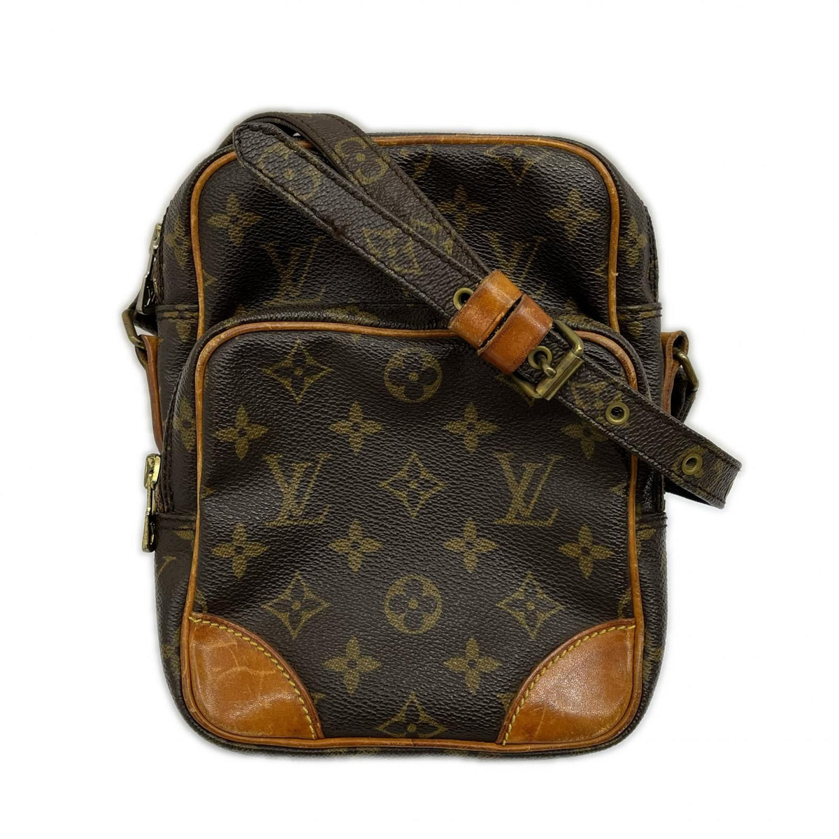 Louis Vuitton Shoulder Bag Amazon Monogram Zipper Tear Brown
