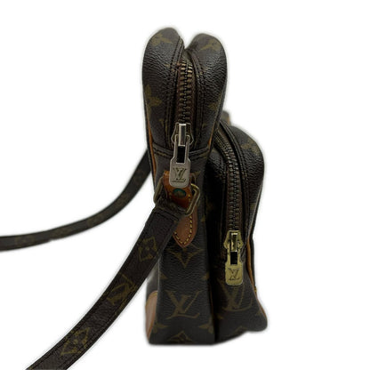 Louis Vuitton Shoulder Bag Amazon Monogram Zipper Tear Brown — view 4