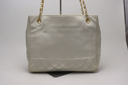 Chanel Quilted GD Leather Chain Tote Bag — view 2
