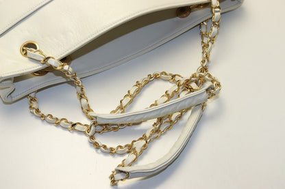 Chanel Quilted GD Leather Chain Tote Bag — view 6