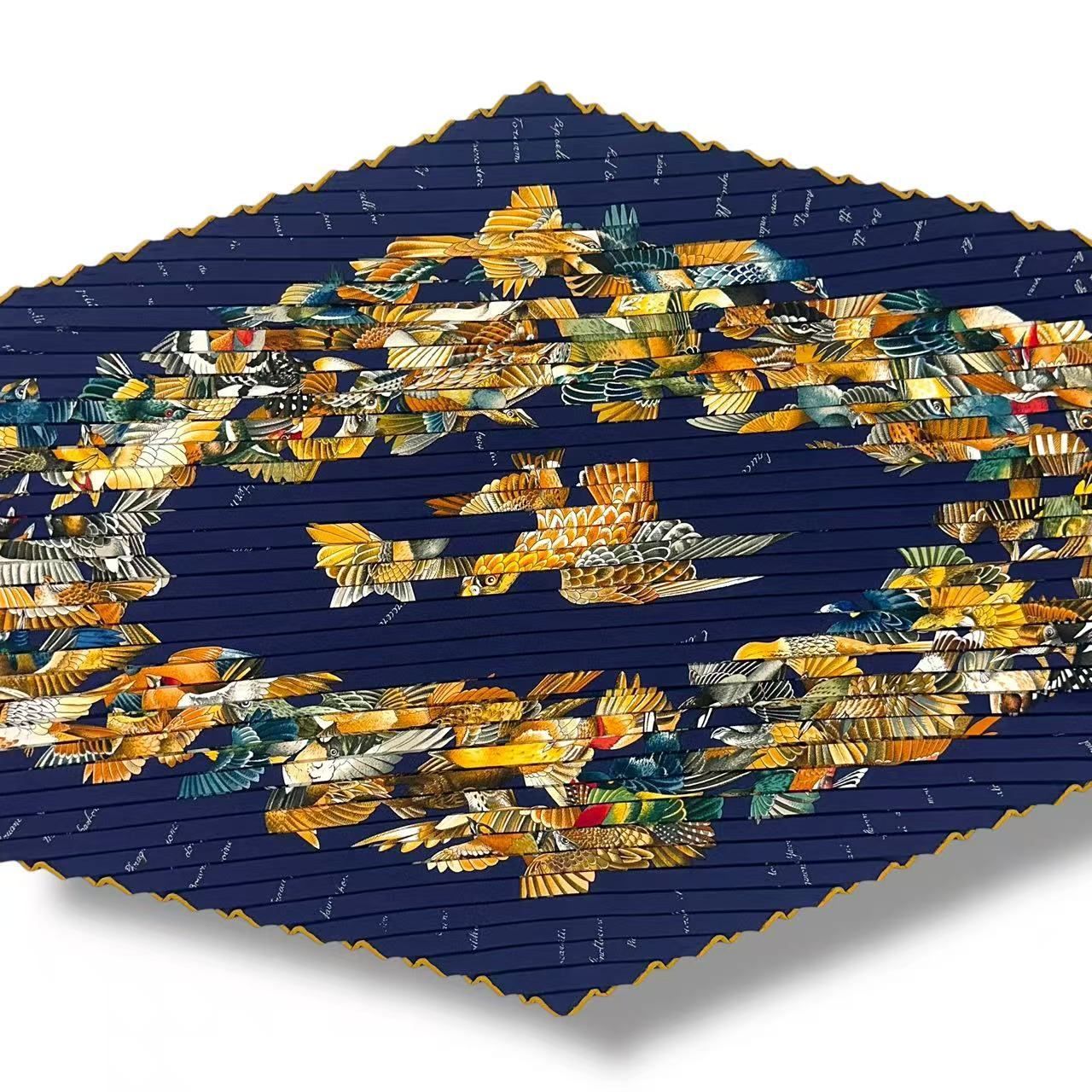Hermes Scarf Pleats Silk L'intrus Multicolor — view 3