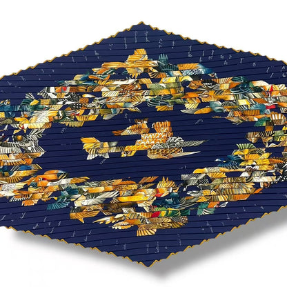 Hermes Scarf Pleats Silk L'intrus Multicolor — view 3
