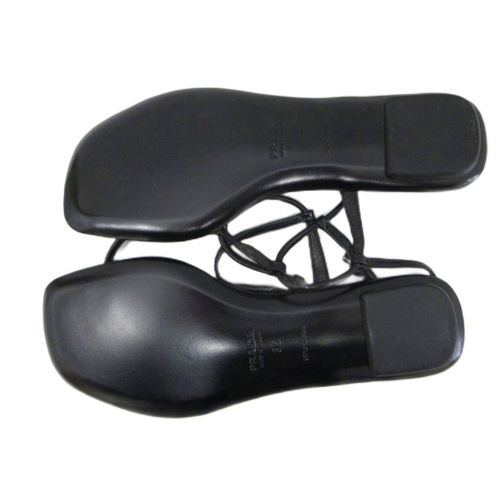 Prada Strap Sandals Black — view 7