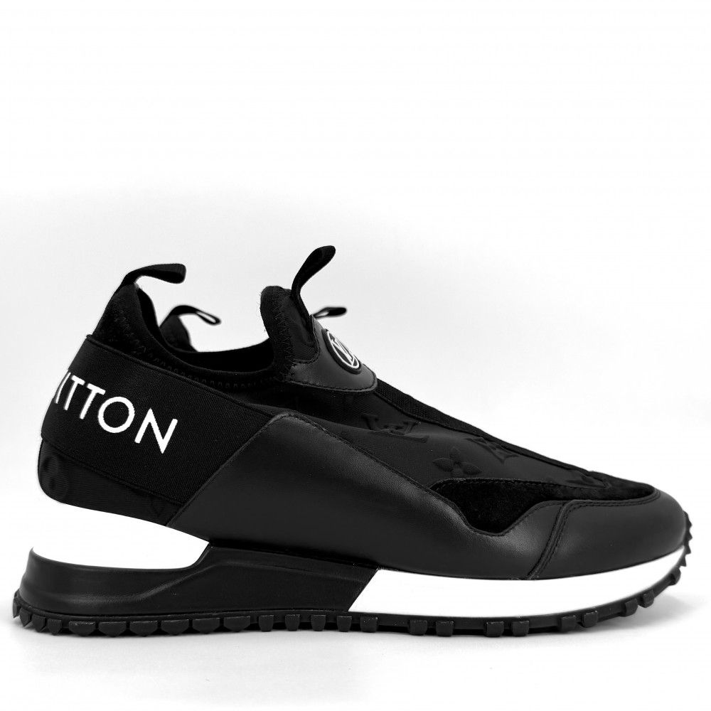 Louis Vuitton Sneakers Run Away Line Monogram Shoes Black 34.5 — view 2