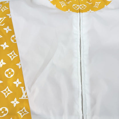 Louis Vuitton Monogram Technical Track Top Jacket 50 Yellow White Nylon Spring — view 7