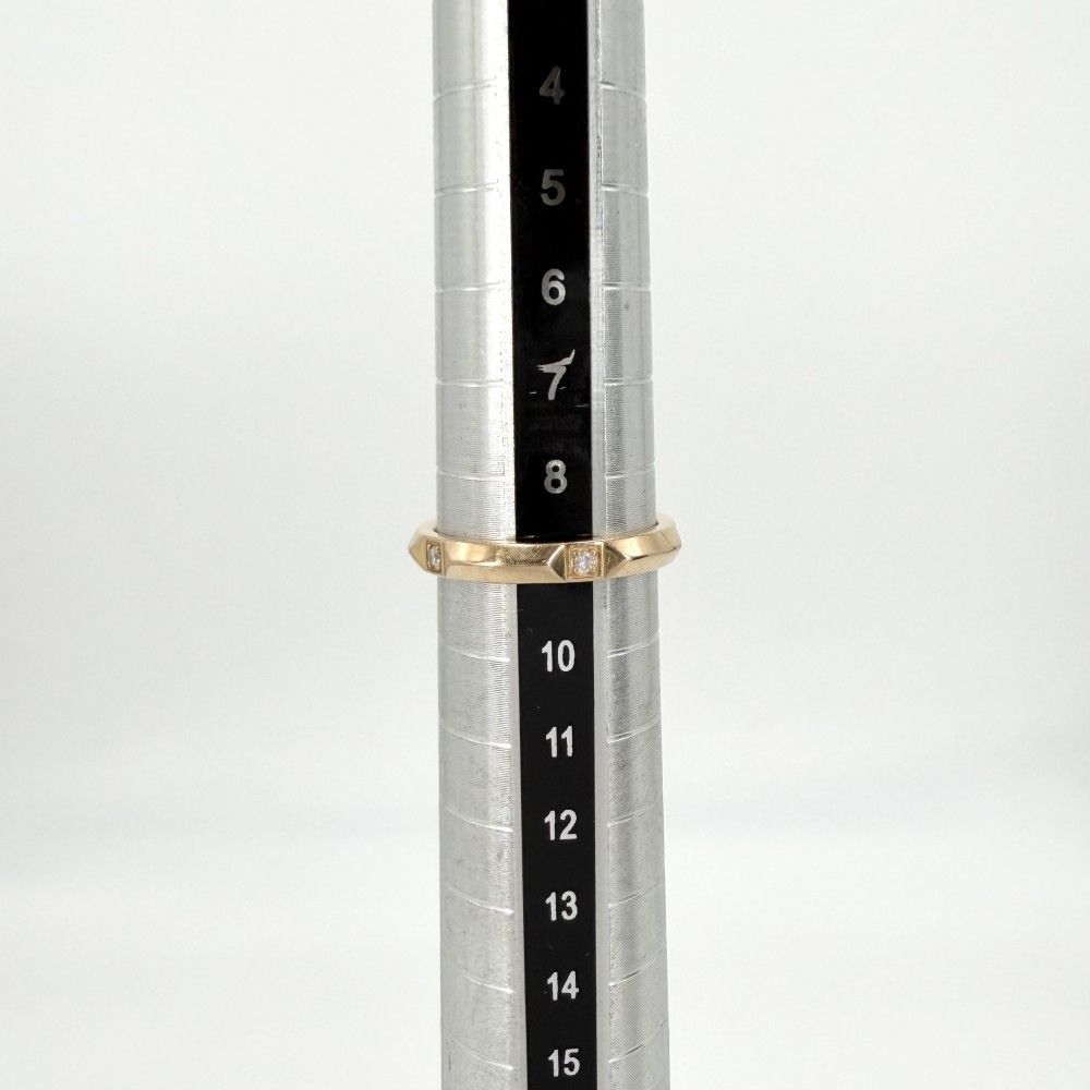 Tiffany & Co Ring Tru Band Gold Diamond — view 5