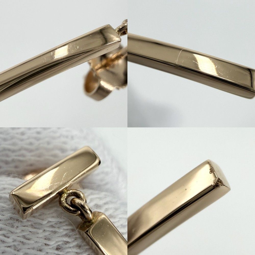 Tiffany & Co Earrings T Wire Bar 18K Pink Gold — view 5