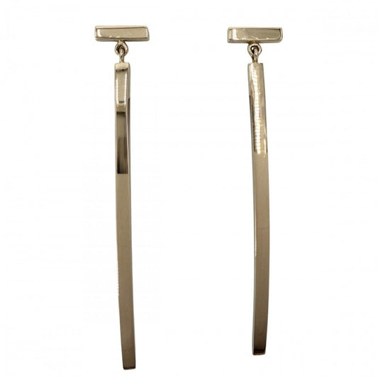 Tiffany & Co Earrings T Wire Bar 18K Pink Gold