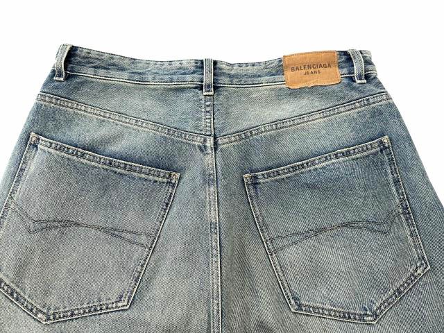 Balenciaga Low Crotch Jeans Denim Pants M Indigo Blue — view 5