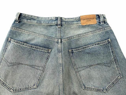 Balenciaga Low Crotch Jeans Denim Pants M Indigo Blue — view 5