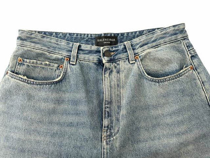 Balenciaga Low Crotch Jeans Denim Pants M Indigo Blue — view 3