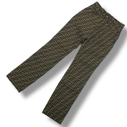 Fendi Pants Zucca Pattern FF Log All Brown 41 — view 2