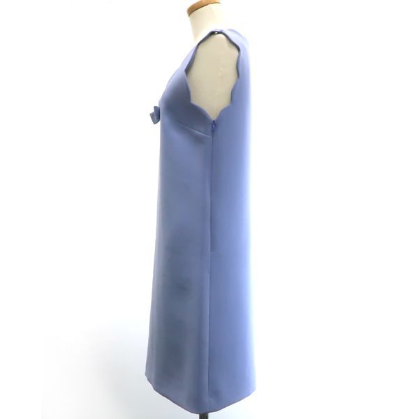 Miu Miu Dress Ribbon Blue Triacetate Polyester 36 — view 2