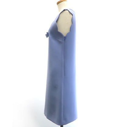 Miu Miu Dress Ribbon Blue Triacetate Polyester 36 — view 2