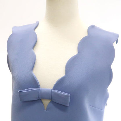 Miu Miu Dress Ribbon Blue Triacetate Polyester 36 — view 4