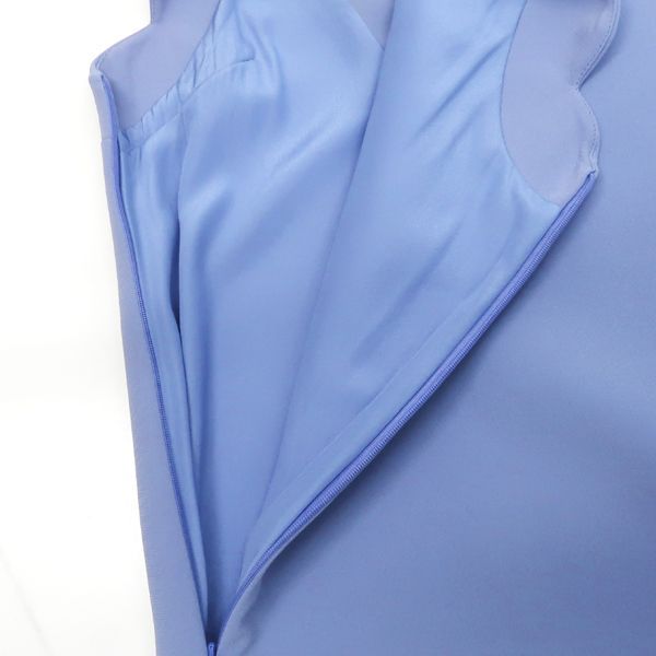 Miu Miu Dress Ribbon Blue Triacetate Polyester 36 — view 8
