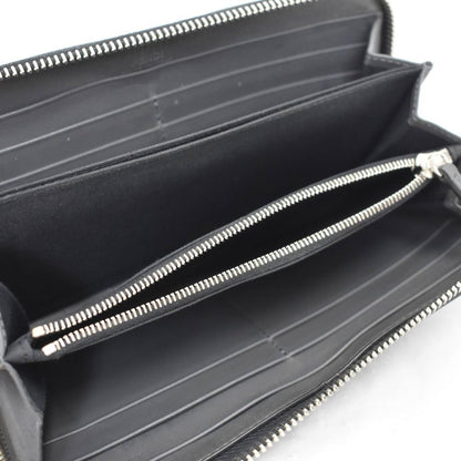 Fendi Bug's Eye Round Zip Wallet Gray — view 4
