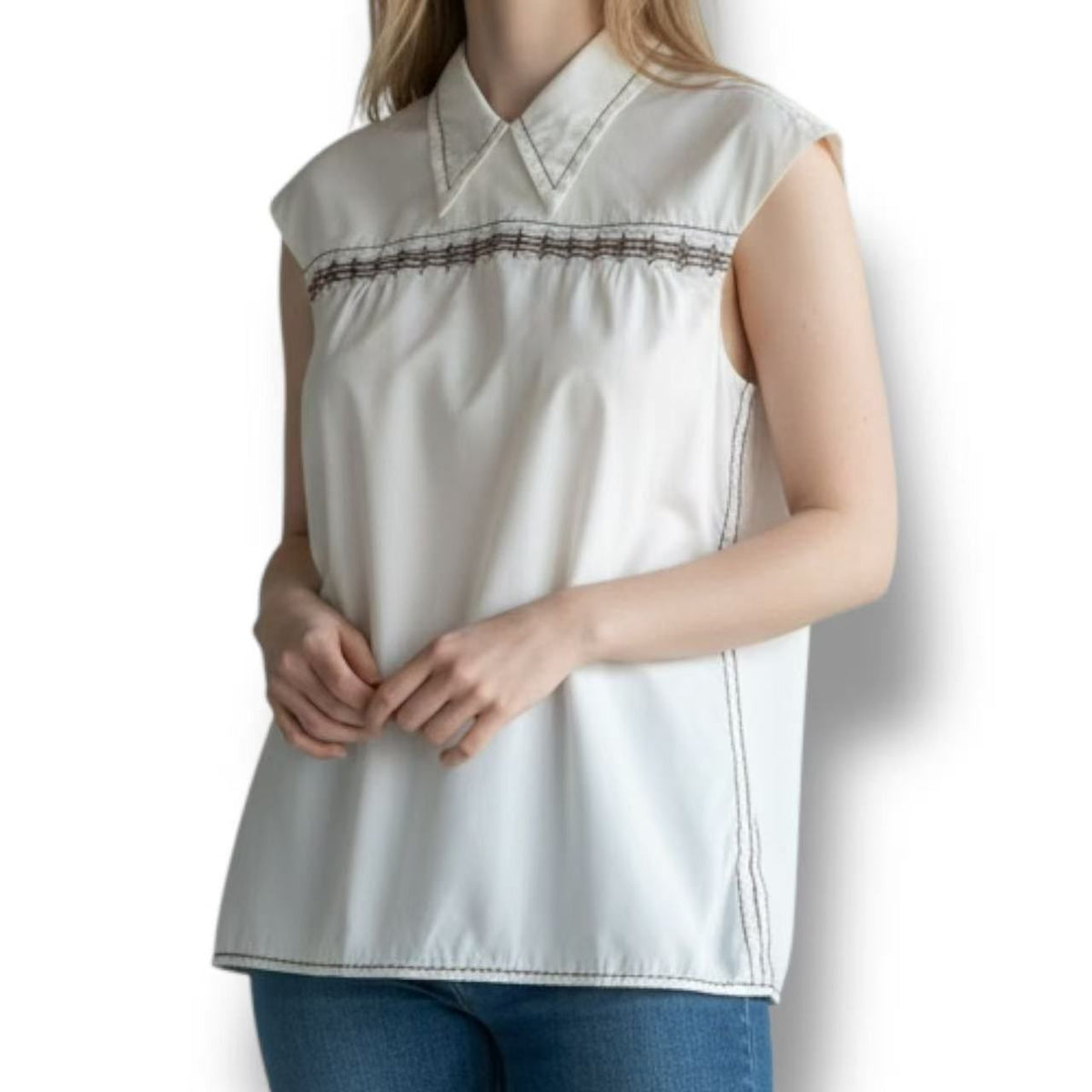 Prada Vest All Over Print 38 White