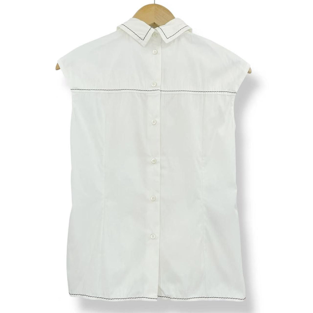 Prada Vest All Over Print 38 White — view 3