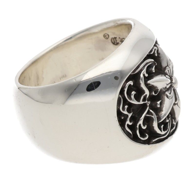 Chrome Hearts Clssc Oval Star Classic Silver Ring — view 4