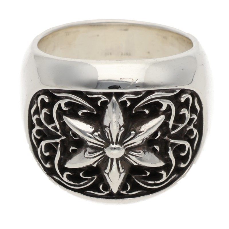Chrome Hearts Clssc Oval Star Classic Silver Ring