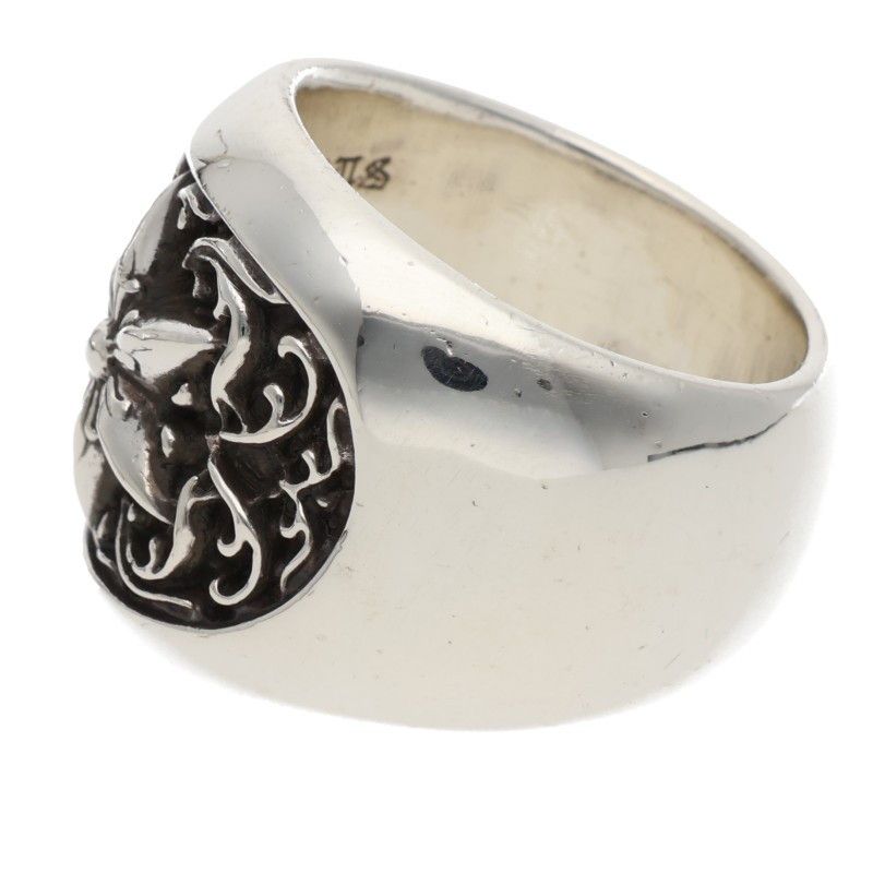 Chrome Hearts Clssc Oval Star Classic Silver Ring — view 5
