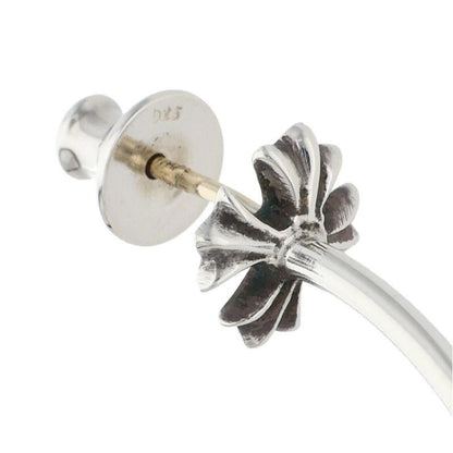 Chrome Hearts Hoop CH Pls CH Plus Silver Earrings — view 4