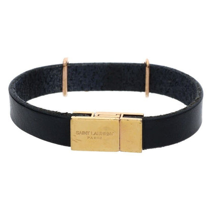Saint Laurent Paris Monogram Lambskin Bracelet — view 2