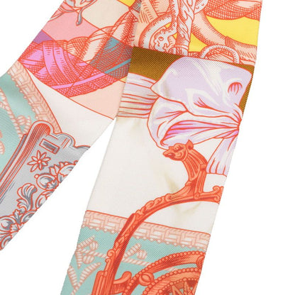 Hermes Twilly Cavalleria D'etriers Scarf Multicolor Silk — view 2
