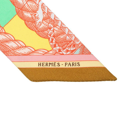 Hermes Twilly Cavalleria D'etriers Scarf Multicolor Silk — view 4