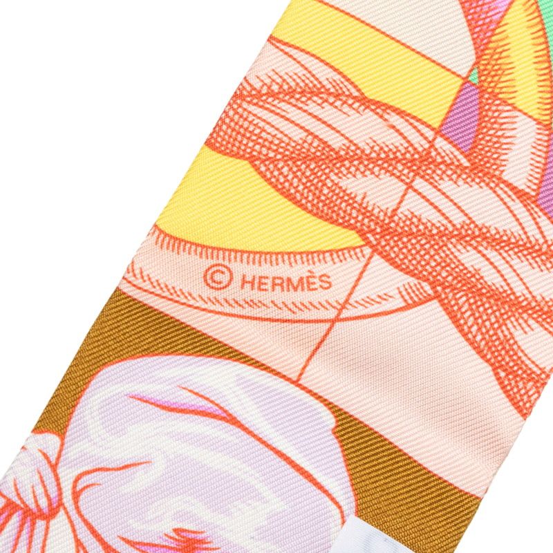 Hermes Twilly Cavalleria D'etriers Scarf Multicolor Silk — view 3