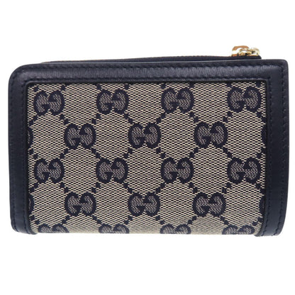 Gucci GG Canvas Navy Bifold Wallet L-Shaped — view 3