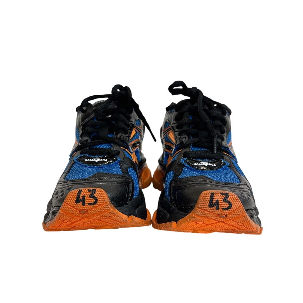 Balenciaga Lanna Faye Leather Mesh Sneakers — view 3