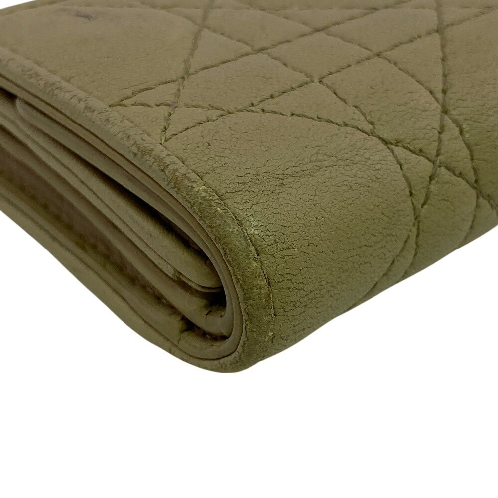 Dior Compact Wallet Lady Dior Cannage Trifold Handbag — view 3
