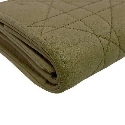 Dior Compact Wallet Lady Dior Cannage Trifold Handbag — view 3