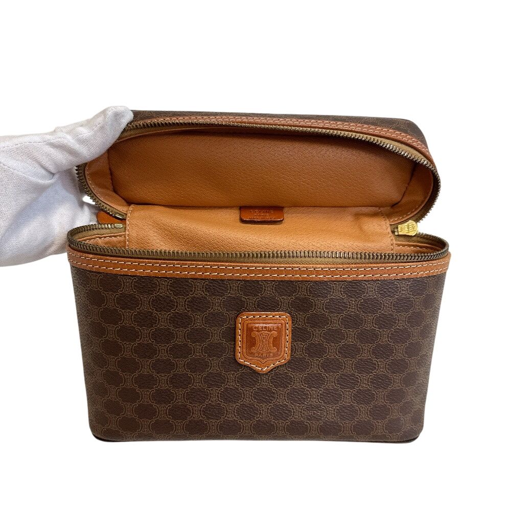 Celine Pouch Vanity Handbag Macadam Makeup — view 6