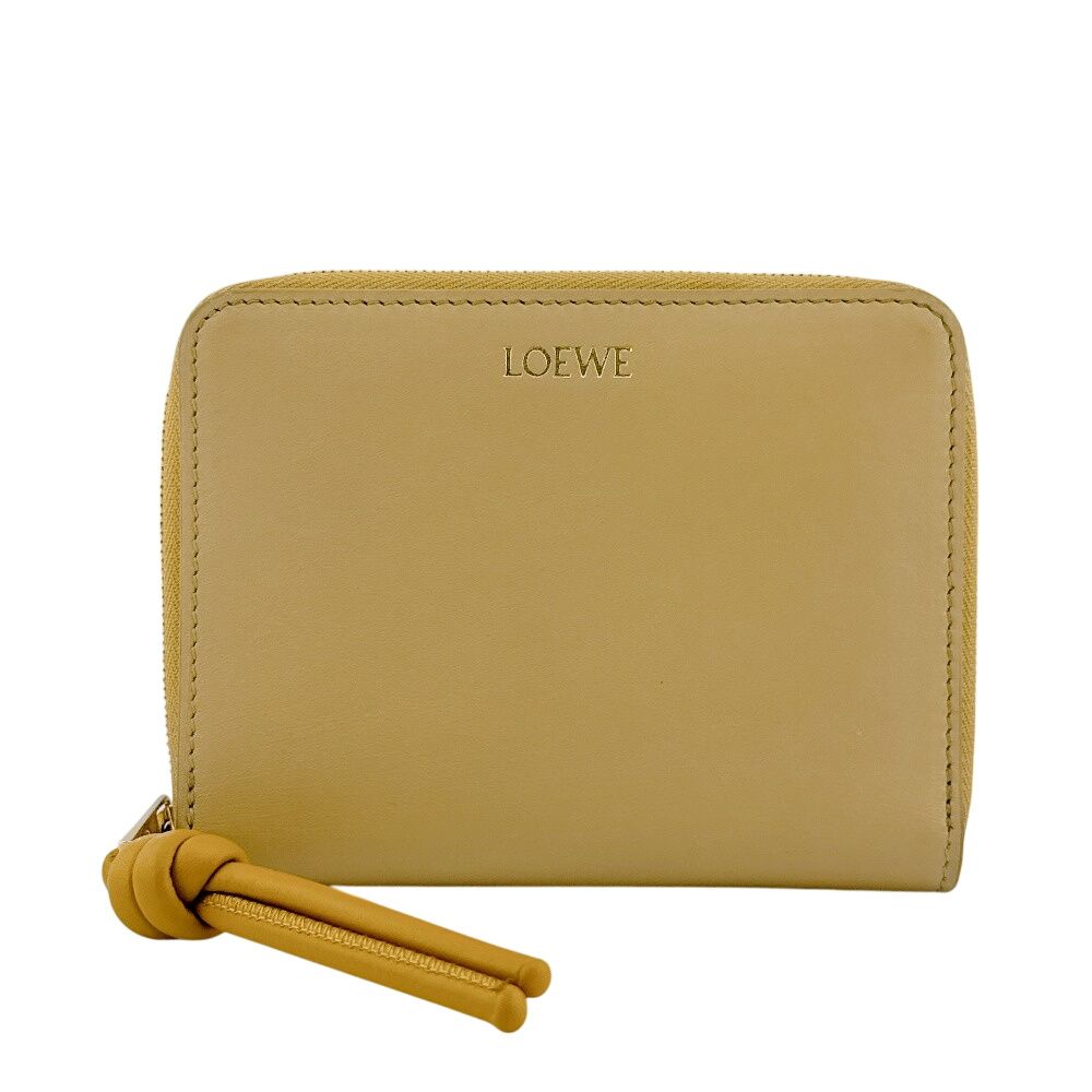Loewe Compact Wallet Zip Around Knot Zip Bifold