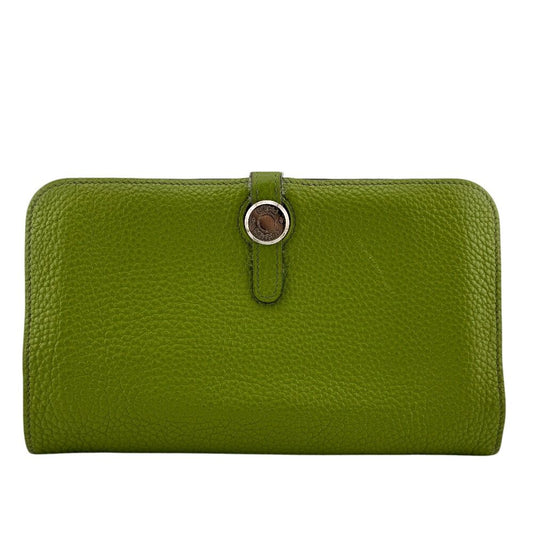 Hermes D Ring Belt Opening/Close Bifold Dogon GM Wallet