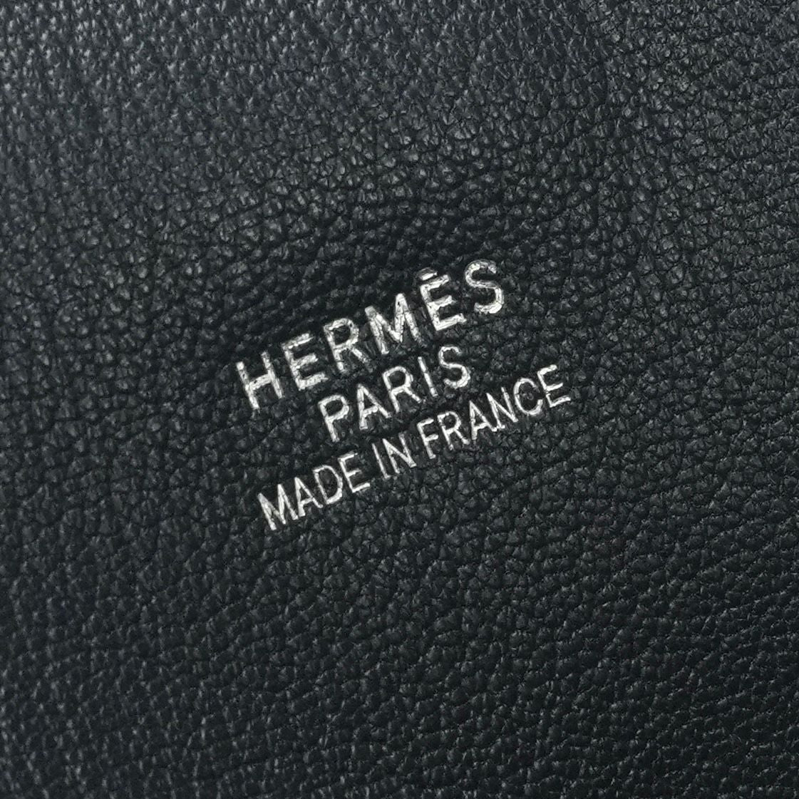 Hermes Plume Doc 38 Tote Box Calf Blue Indigo Blueindigo Navy Silver Handbag — view 7