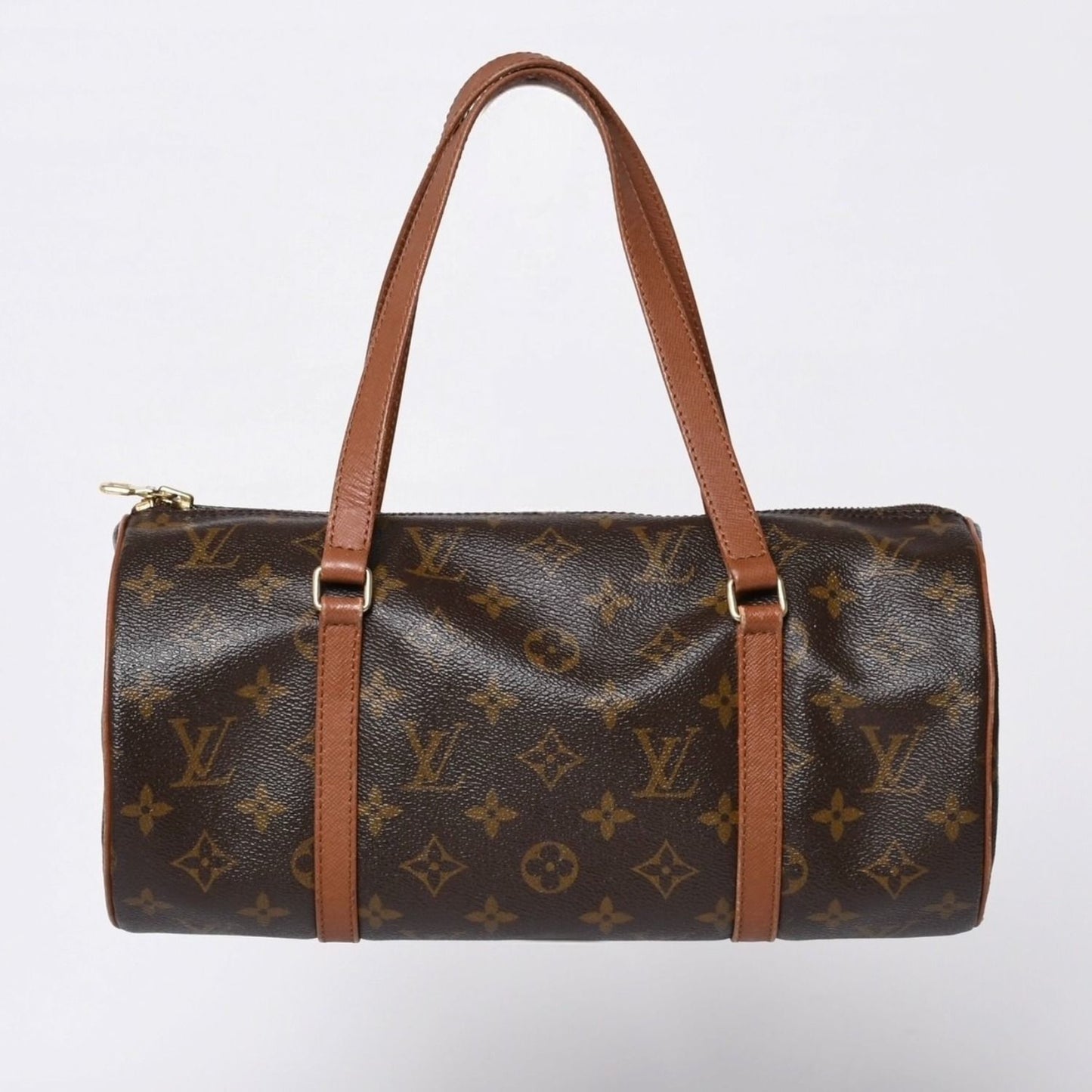 Louis Vuitton Papillon 30 Handbag Monogram Leather Brown Gold 4 — view 2