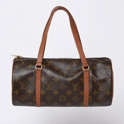 Louis Vuitton Papillon 30 Handbag Monogram Leather Brown Gold 4 — view 2