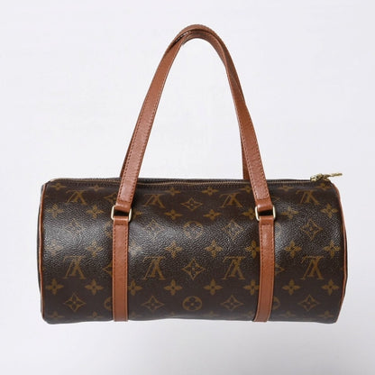 Louis Vuitton Papillon 30 Handbag Monogram Leather Brown Gold 4 — view 3