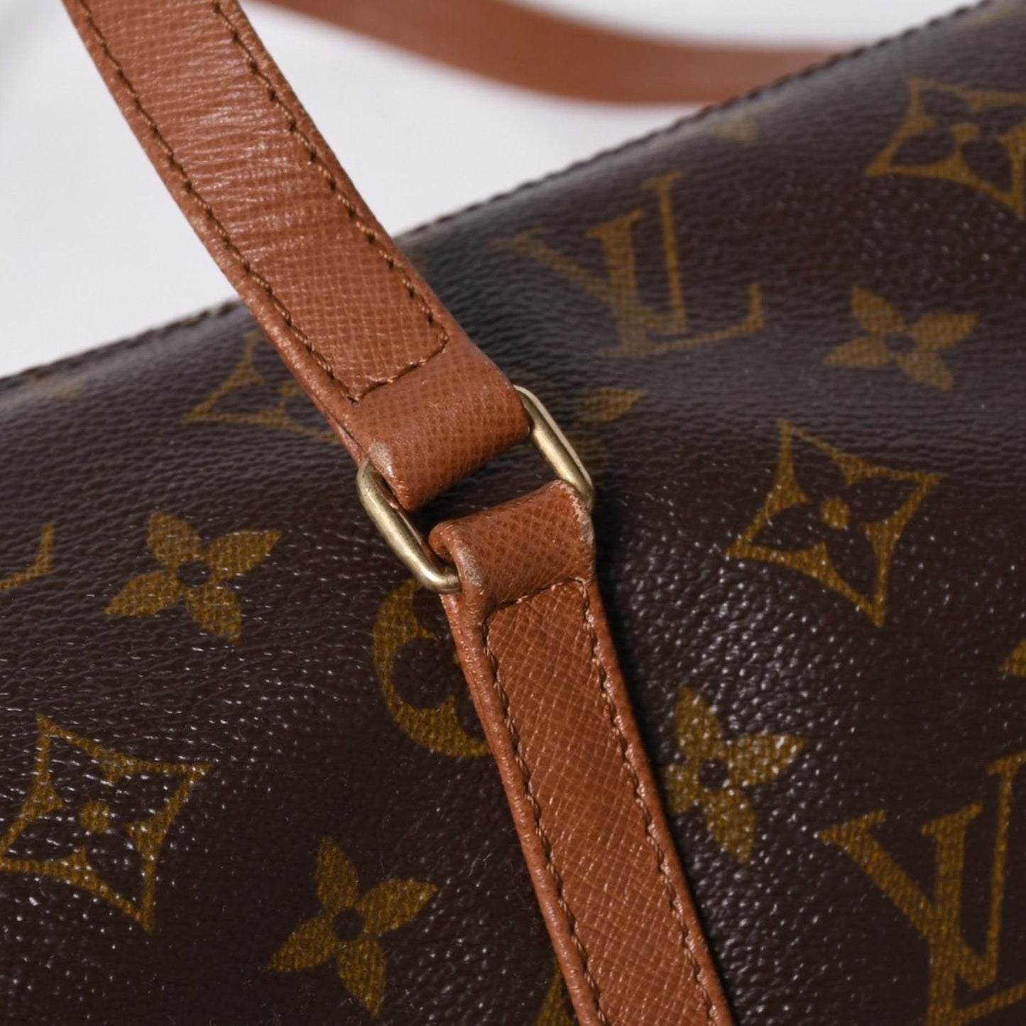 Louis Vuitton Papillon 30 Handbag Monogram Leather Brown Gold 4 — view 7