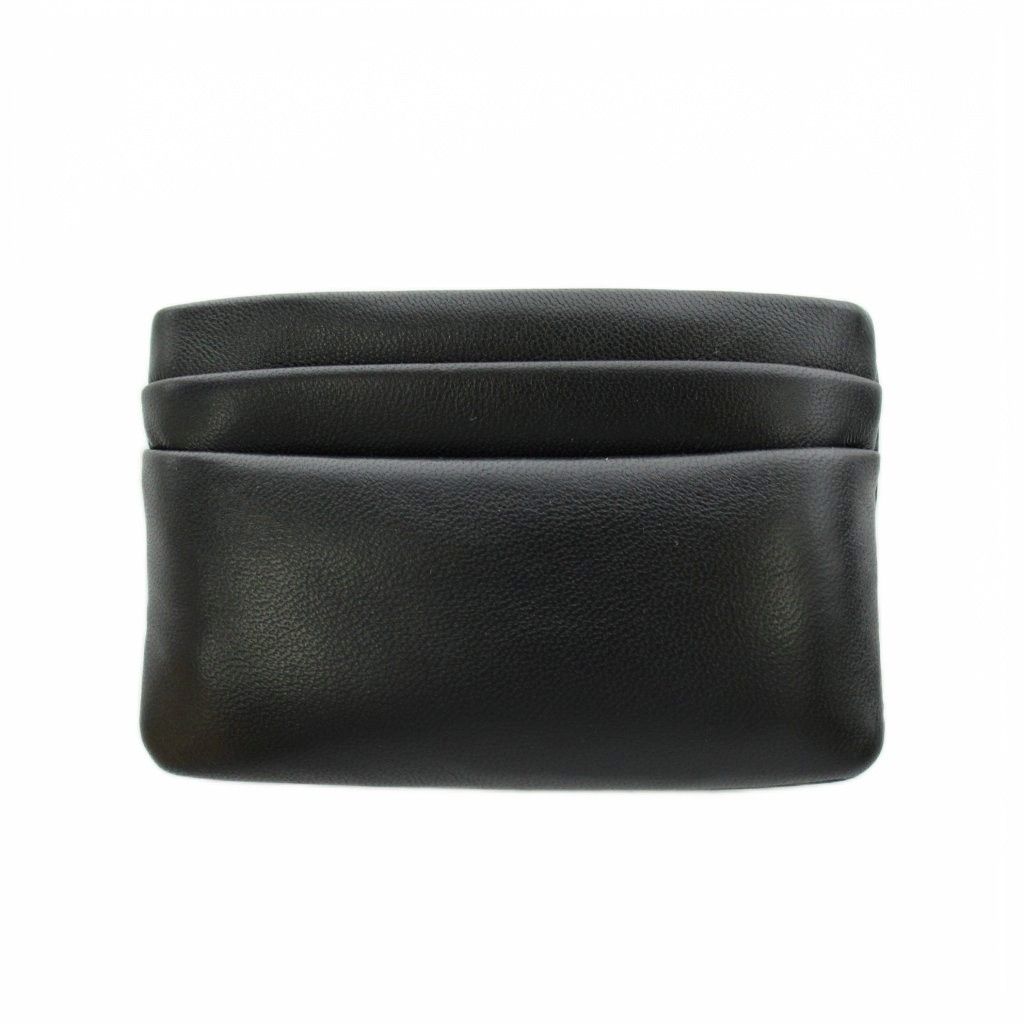 Saint Laurent Paris Coin Purse Logo Lambskin Black — view 2