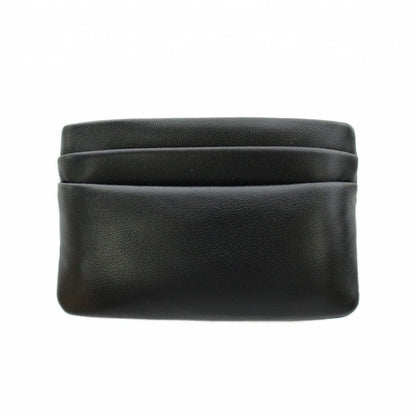 Saint Laurent Paris Coin Purse Logo Lambskin Black — view 2