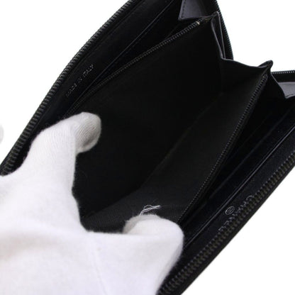 Chanel Wallet Caviar Leather CC Logo Zip Around Black — view 7