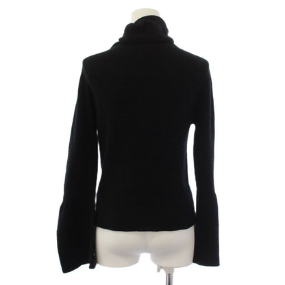 Gucci Knit Sweater Long Sleeve Turtleneck Cashmere x S Black — view 3