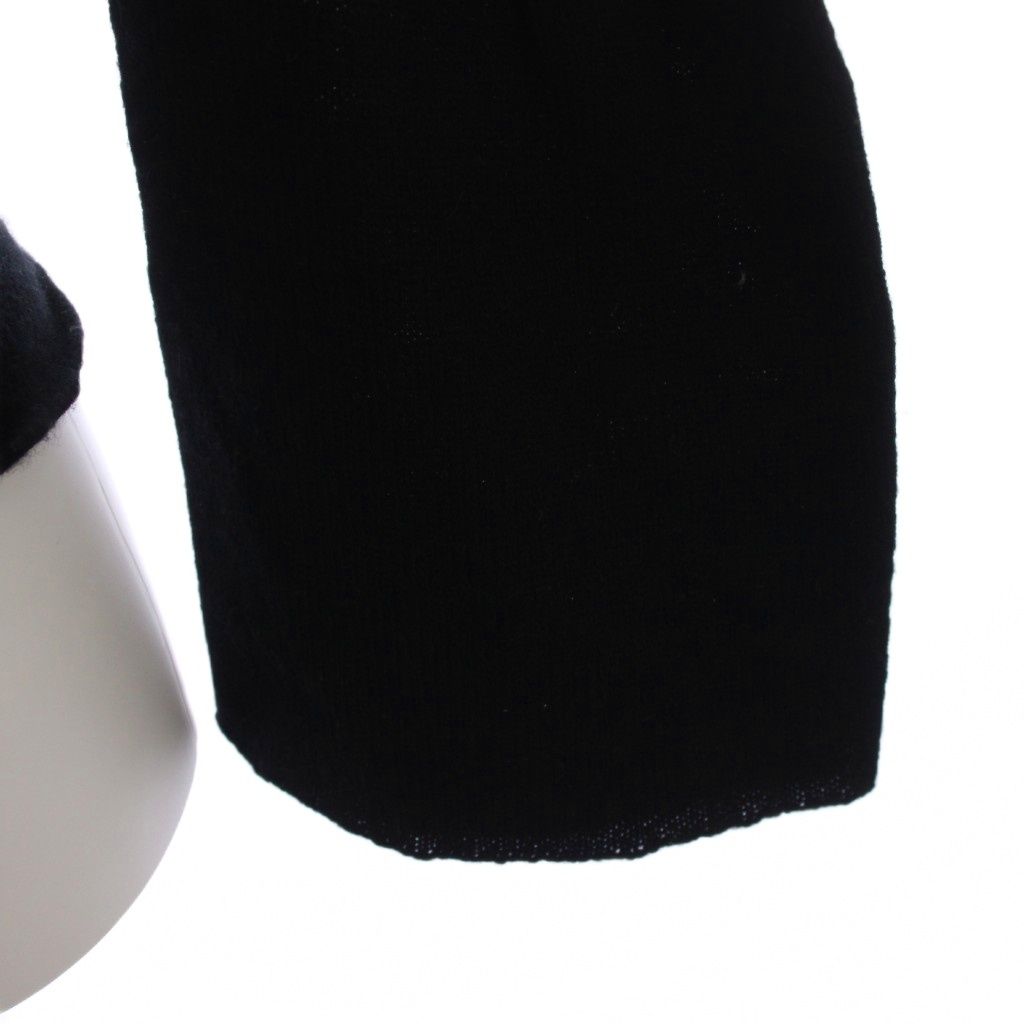 Gucci Knit Sweater Long Sleeve Turtleneck Cashmere x S Black — view 6