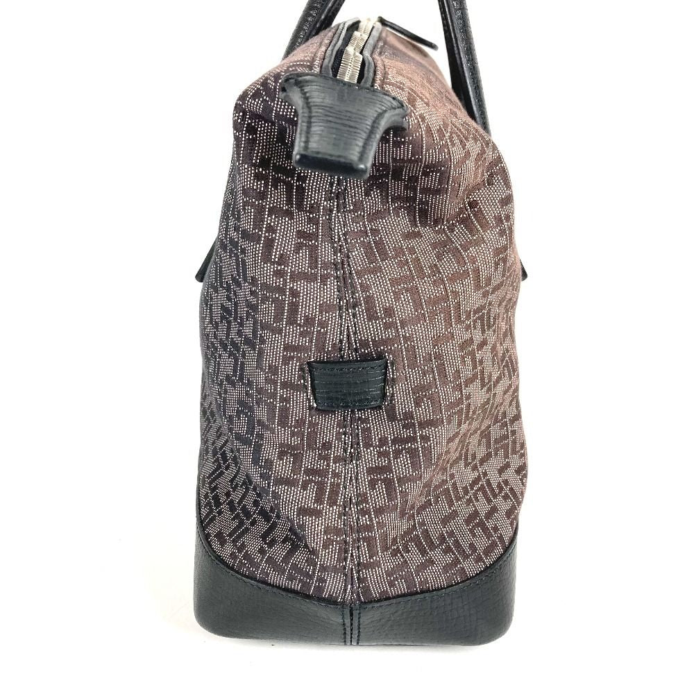 Loewe Handbag All Over Pattern Logo Leather Canvas Black — view 3