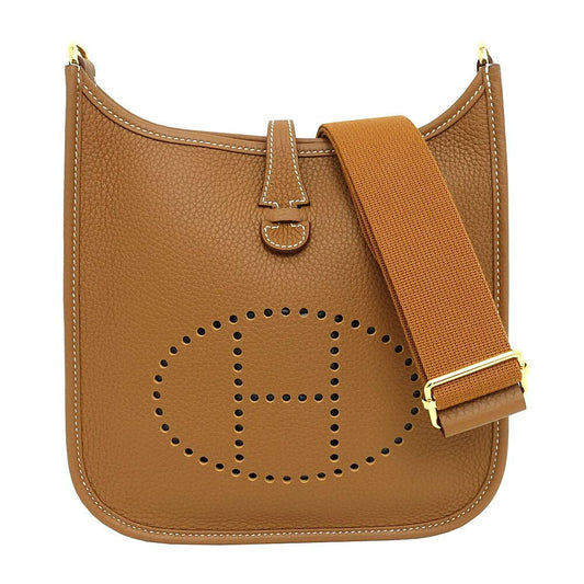 Hermes Evelyne III 23 Gold Taurillon Clemence Shoulder Bag